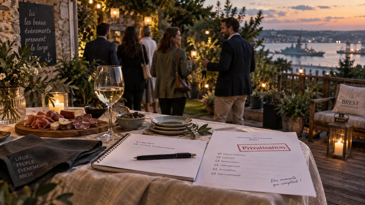 Événements privés Brest : table cocktail en privatisation, Brest
