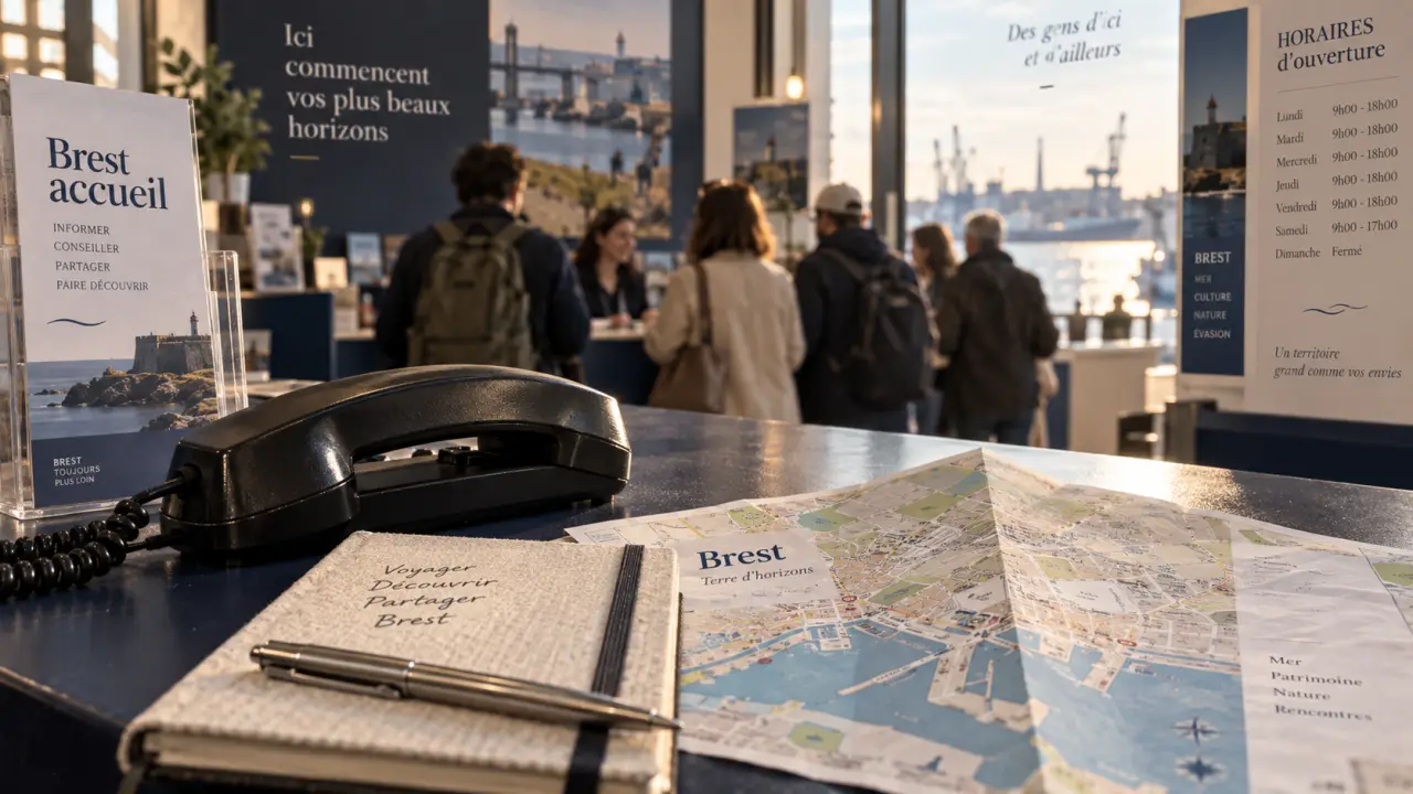 Office du tourisme de Brest telephone et accueil sur place