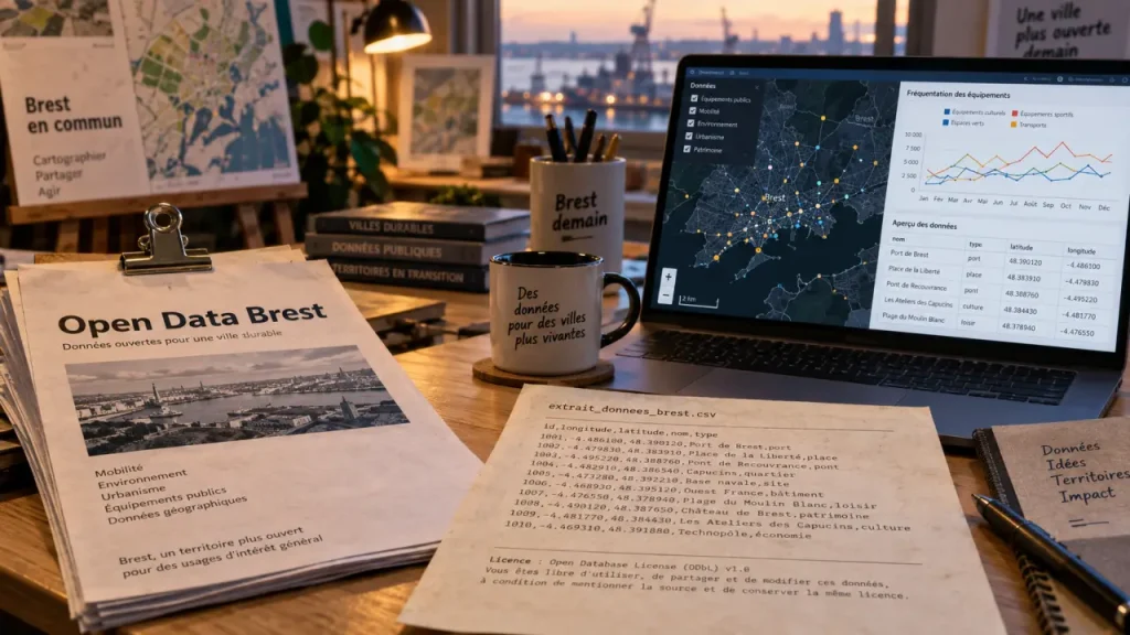Open data Brest : données brutes en services utiles