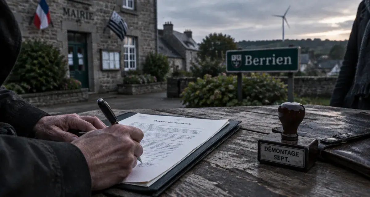 À Berrien, la mairie obtient le démontage du mât éolien de PNE