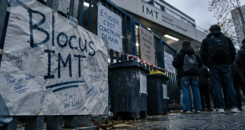 À Plouzané, les étudiants d’IMT Atlantique ont bloqué leur école
