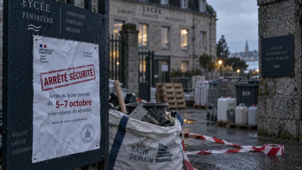 Blocages de lycées : des restrictions de sécurité dès lundi dans le Finistère