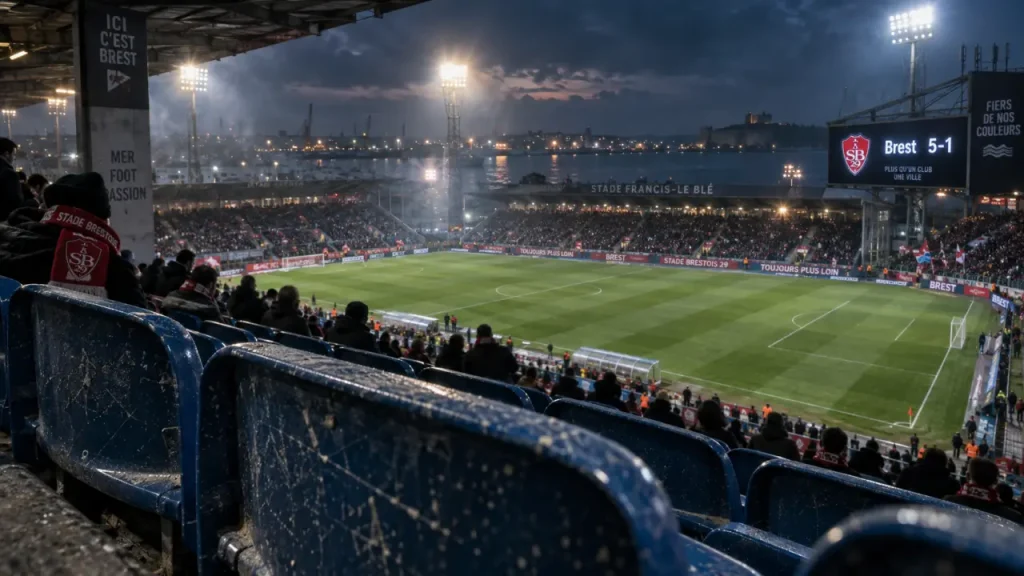 Ligue 1 : Brest écrase Angers 5-1 et frappe fort à Le Blé