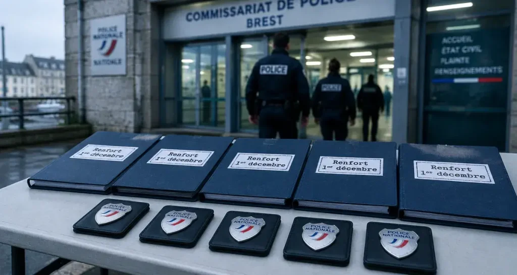 Brest : cinq gardiens de la paix attendus au commissariat le 1er décembre