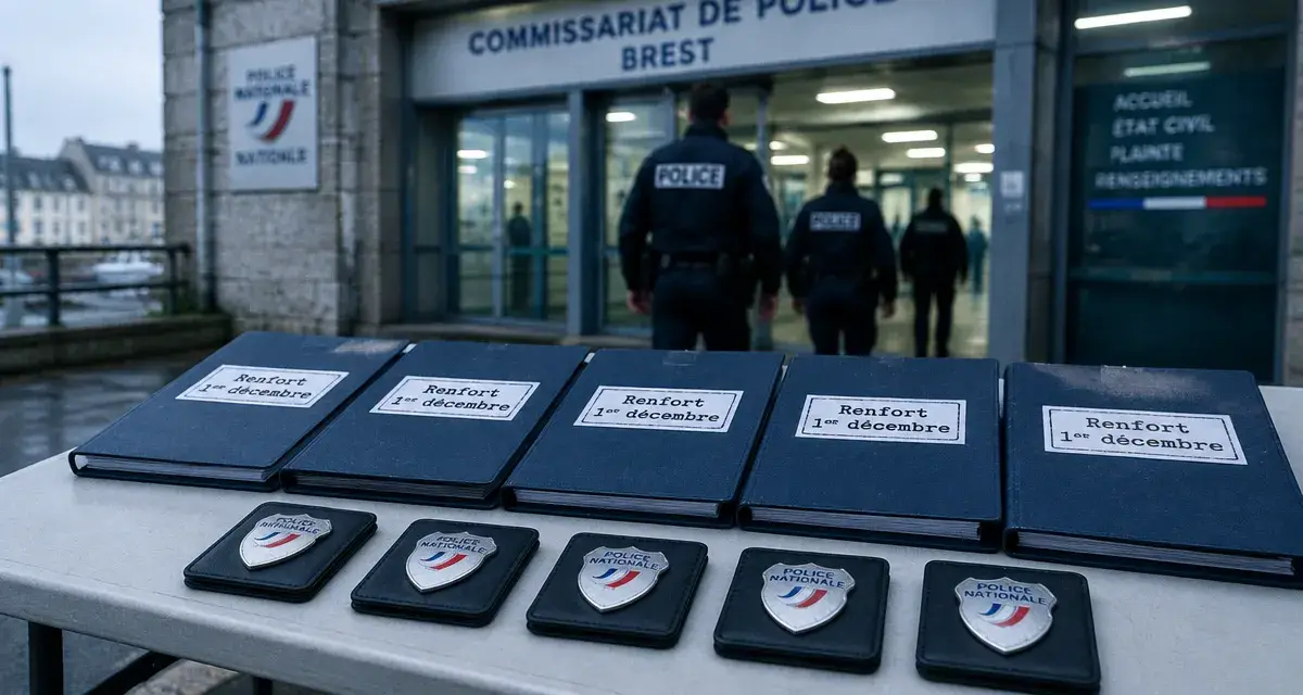 Brest : cinq gardiens de la paix attendus au commissariat le 1er décembre