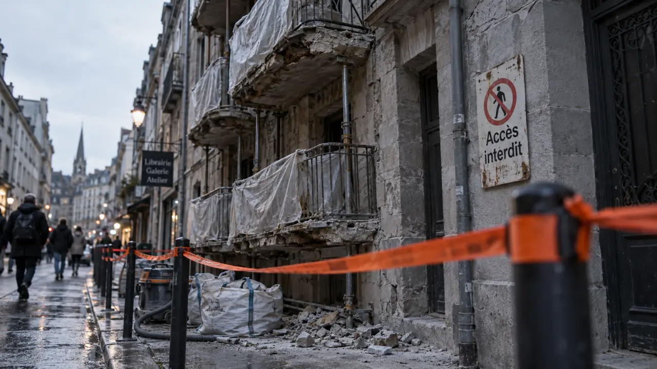 À Brest, trois balcons s’effondrent rue du Pourquoi pas