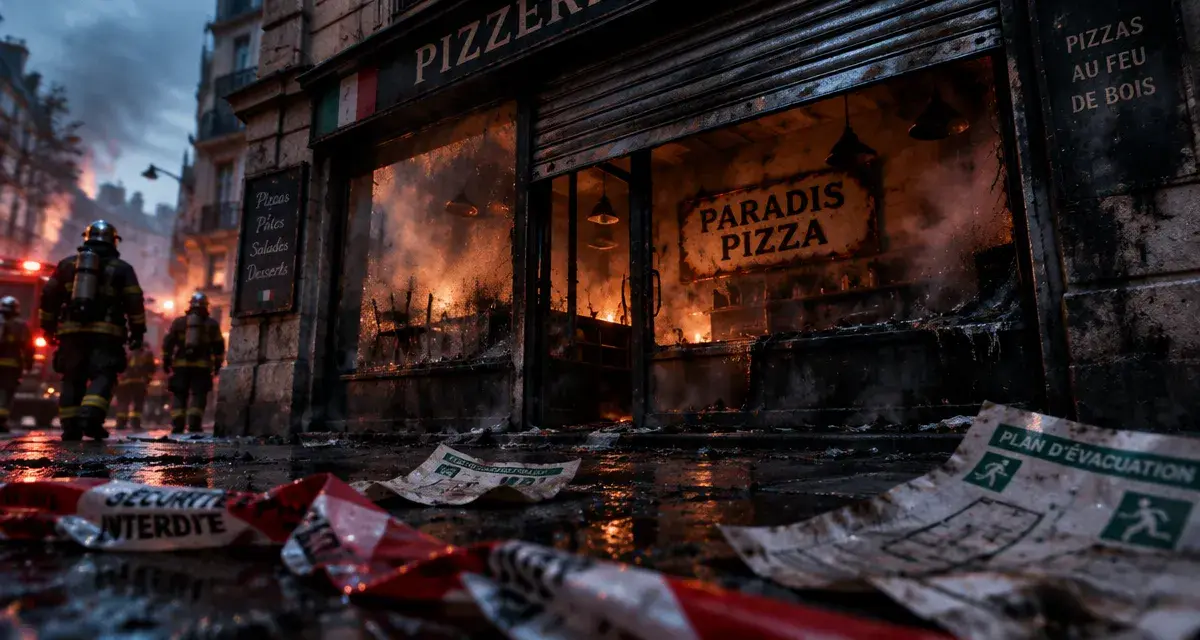 À Brest, la pizzeria Paradis Pizza ravagée par un incendie rue Sébastopol