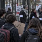 À Brest, des militants LFI présents auprès des lycéens mobilisés à Kerichen