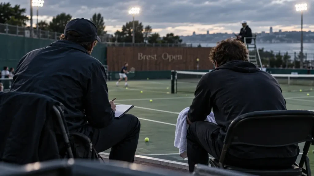 Au Brest Open, Guy Forget fait ses premiers pas aux côtés d’Hugo Gaston