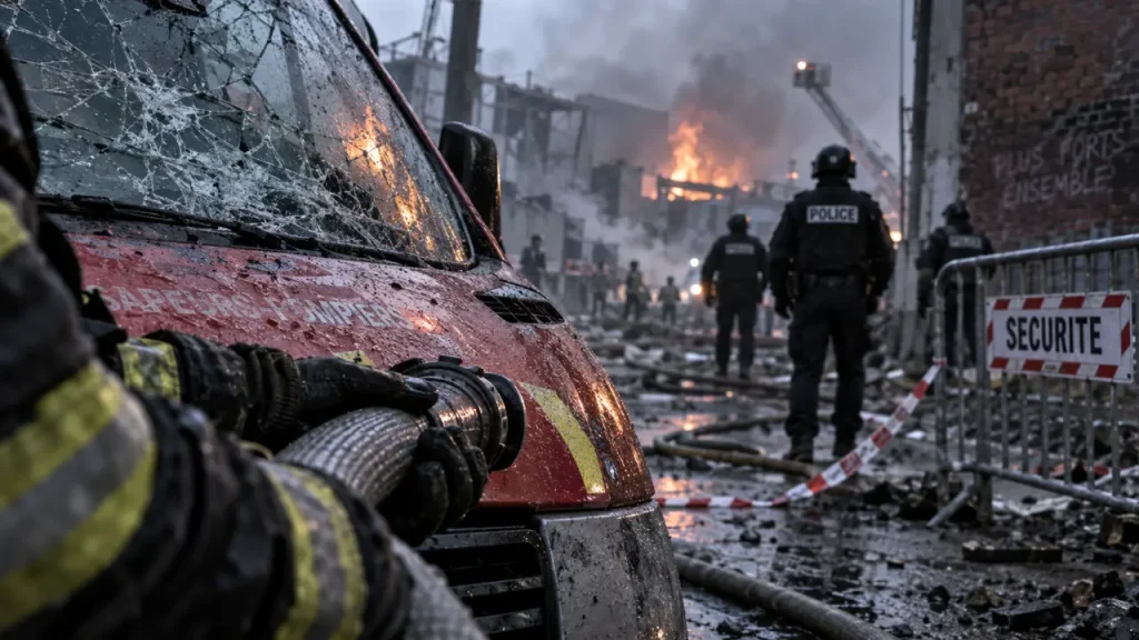 À Brest, des pompiers visés lors d’un feu près du lycée La Croix-Rouge