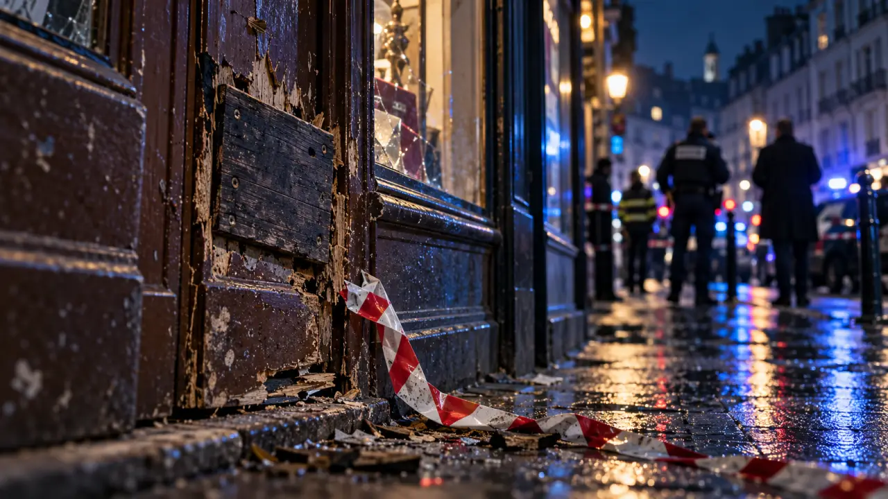 À Brest, la porte du magasin Ébullition cassée rue Louis-Pasteur