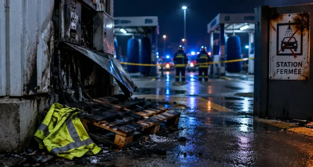 À Brest, deux stations de lavage incendiées avec des fourgonnettes volées