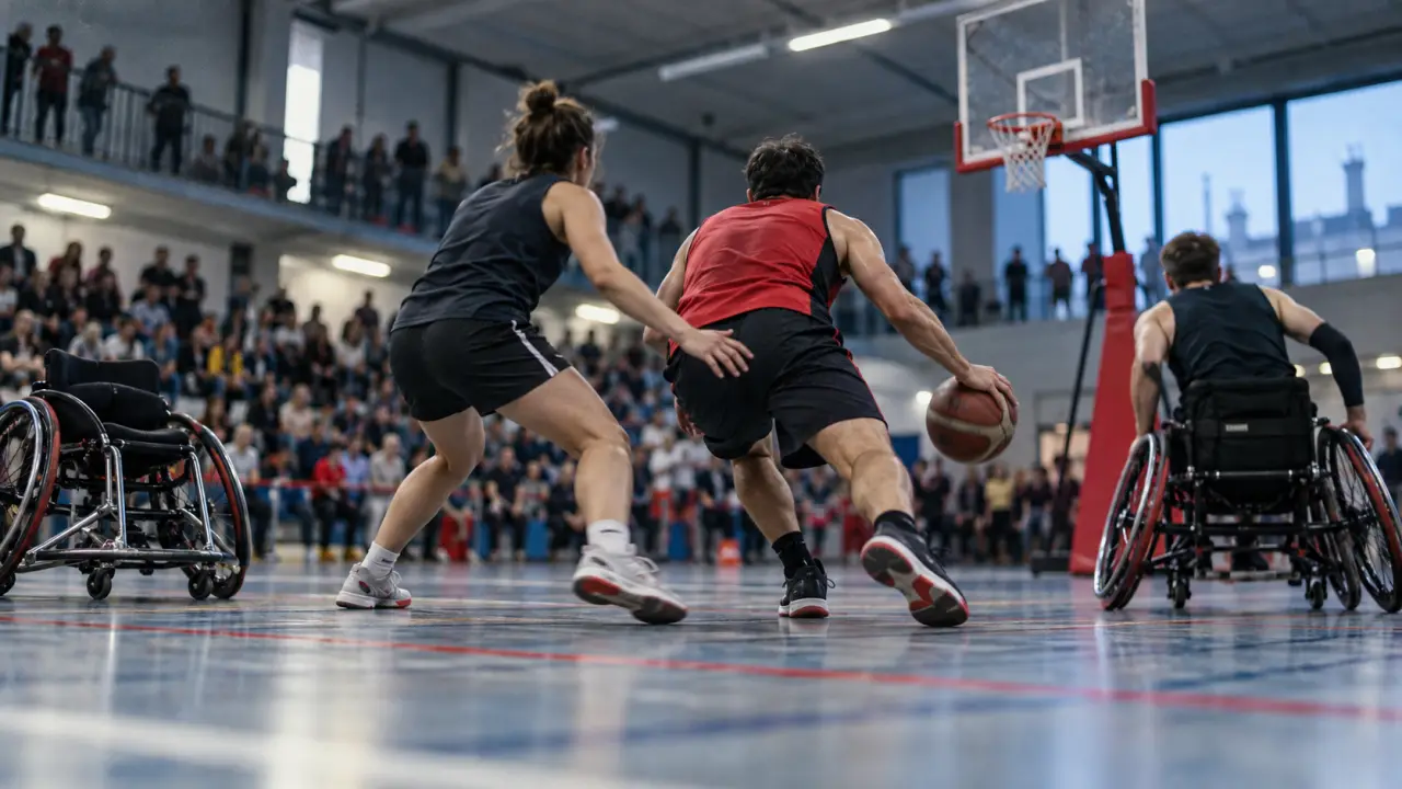 À Brest, une cinquantaine de sportifs réunis au tournoi de parabasket adapté
