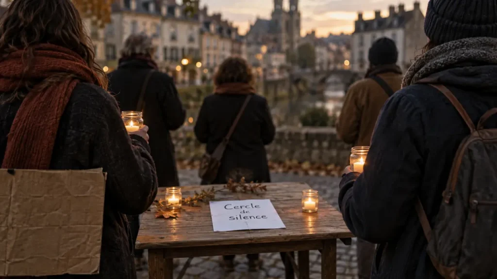 Un cercle de silence organisé à Quimperlé pour la paix en Palestine
