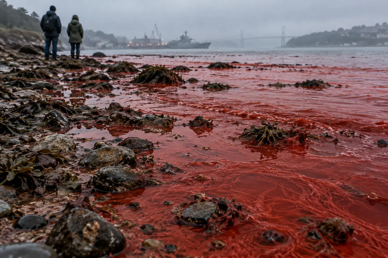 Eau rouge en rade de Brest : l'Ifremer a prélevé des échantillons