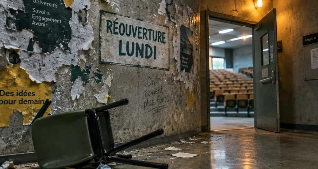 La faculté de lettres de Brest rouvrira lundi après les dégradations