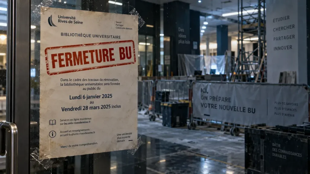 Brest : fermeture temporaire de la bibliothèque universitaire de lettres