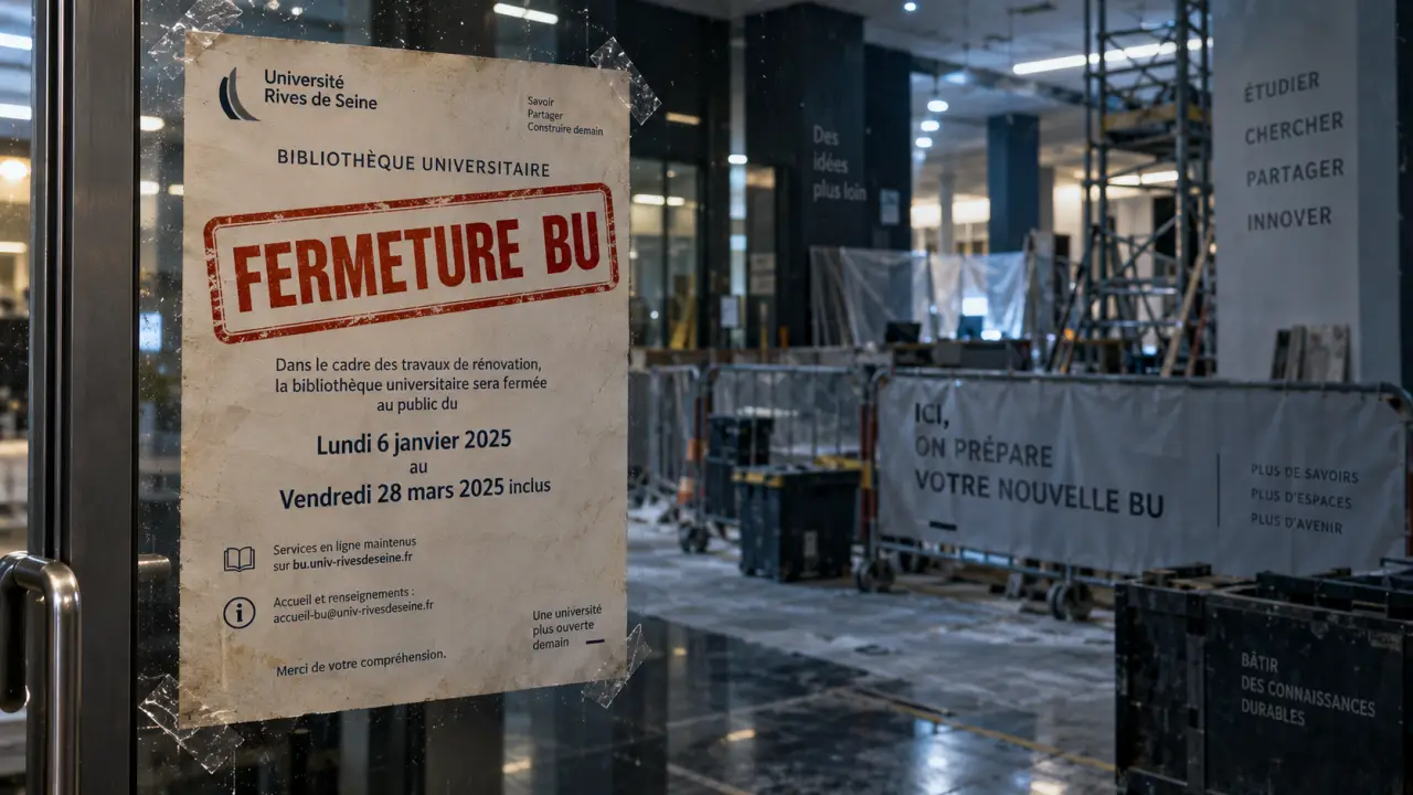 Brest : fermeture temporaire de la bibliothèque universitaire de lettres