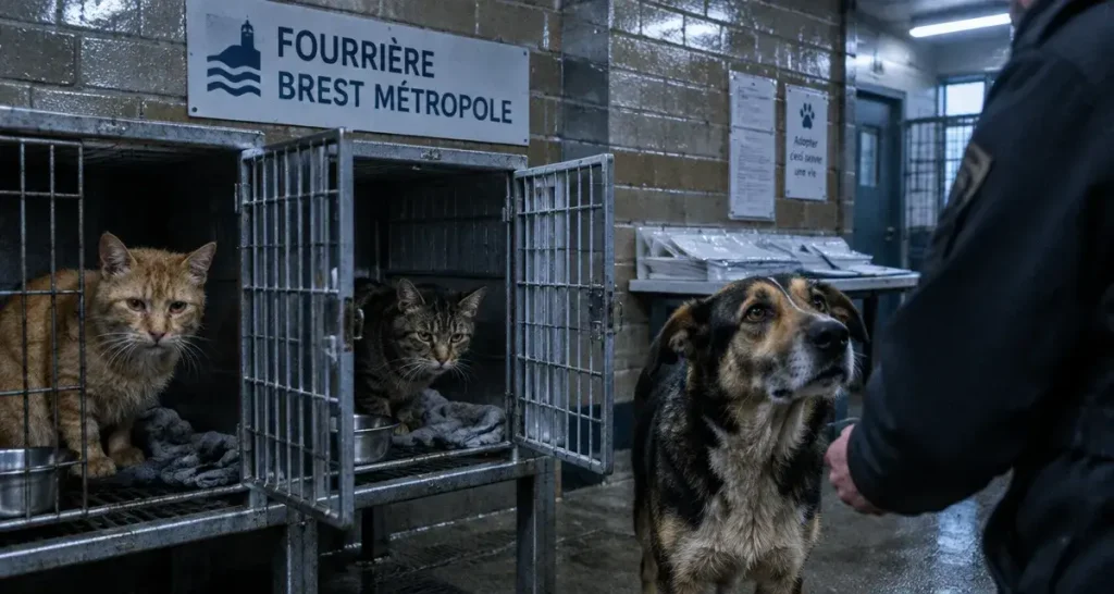 Fourrière de Brest Métropole : chiens et chats recueillis récemment