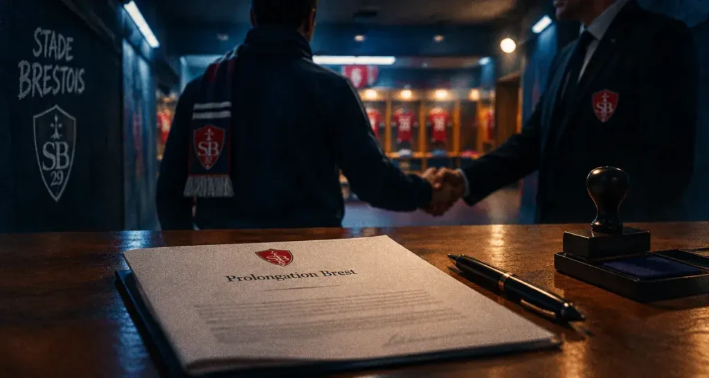 Hugo Magnetti va prolonger de deux ans avec le Stade brestois