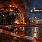 Cinq véhicules touchés par un incendie sur un parking informel de l’aéroport
