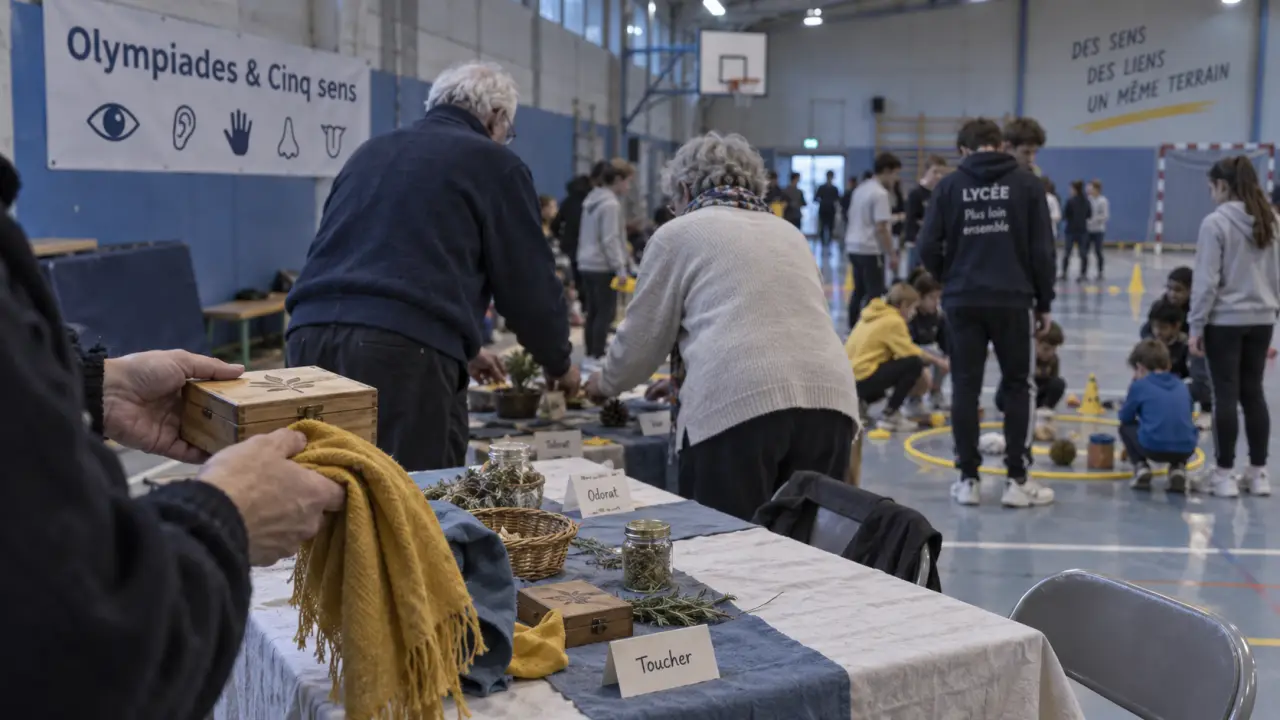 À Lambézellec, des lycéens animent des olympiades avec les anciens