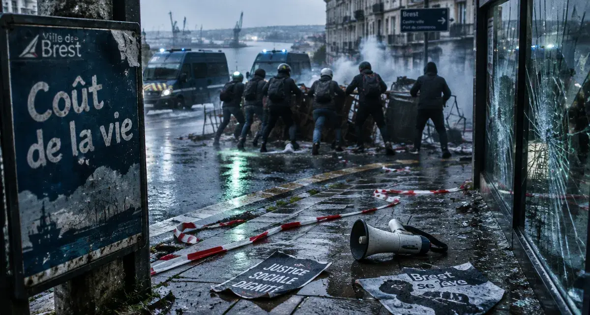 À Brest, 15 000 manifestants et des affrontements rue de Siam samedi