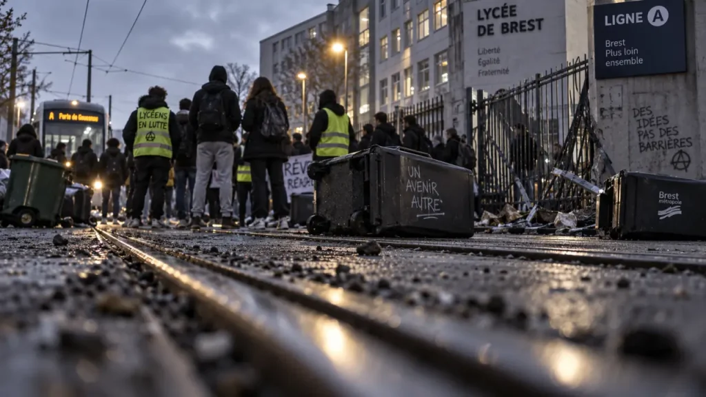 Manifestations à Brest : la ligne A du tramway partiellement interrompue