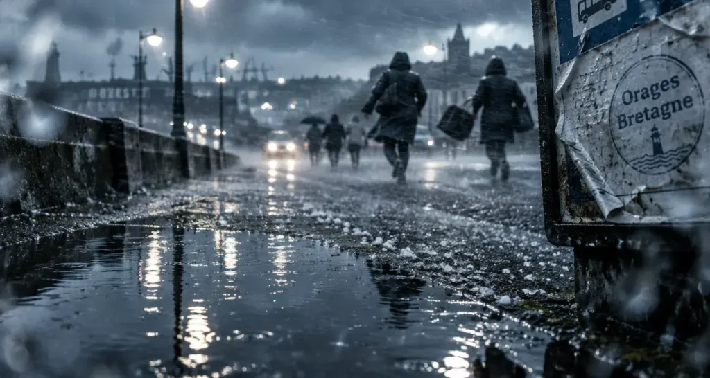 Orages violents en Bretagne mercredi : Brest concernée par la dégradation