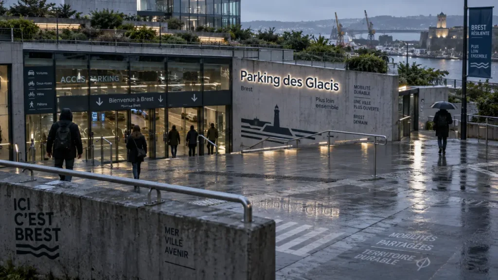 Ouverture du nouveau parking des Glacis au centre-ville de Brest