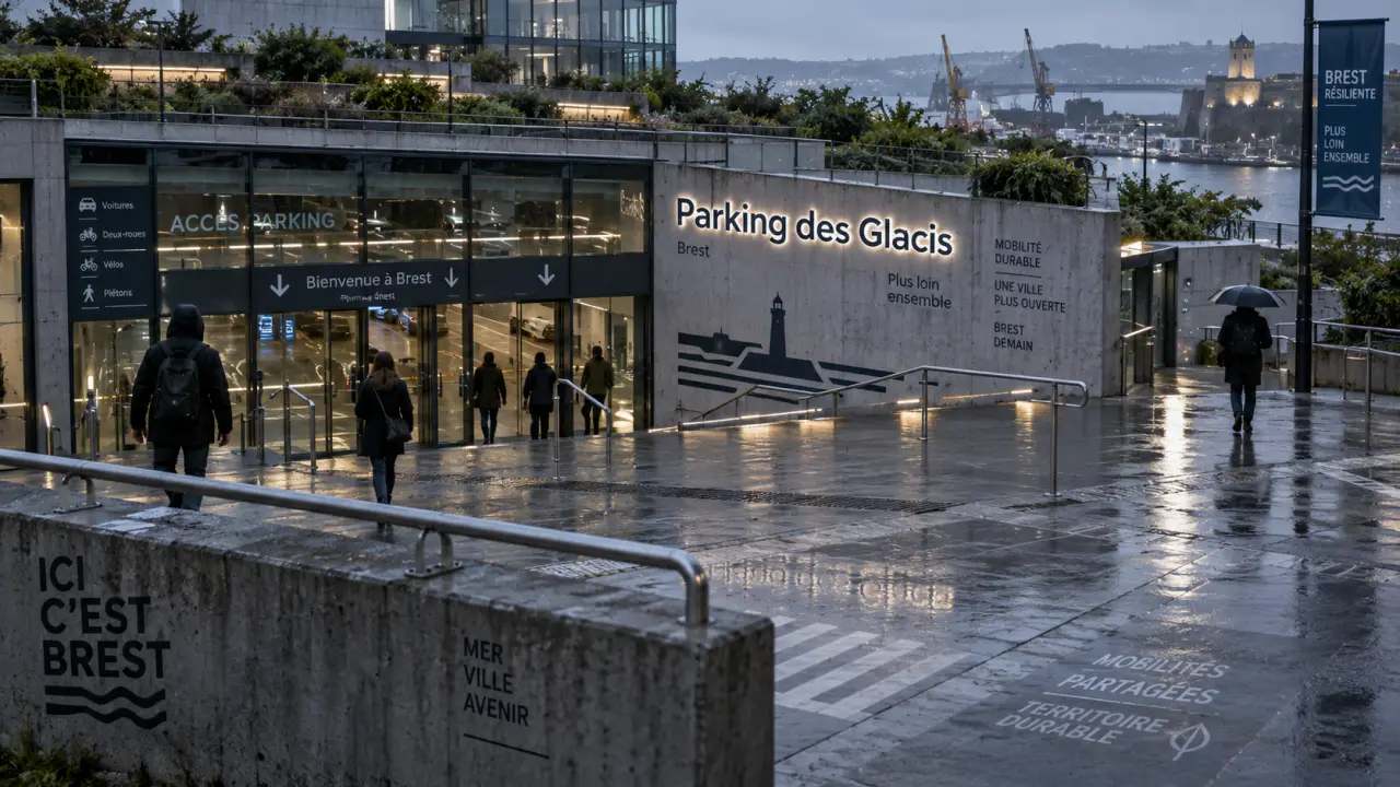 Ouverture du nouveau parking des Glacis au centre-ville de Brest