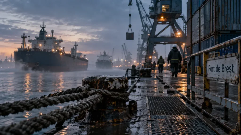 Port de Brest : hydrocarbures, conteneurs et arrêts techniques au programme