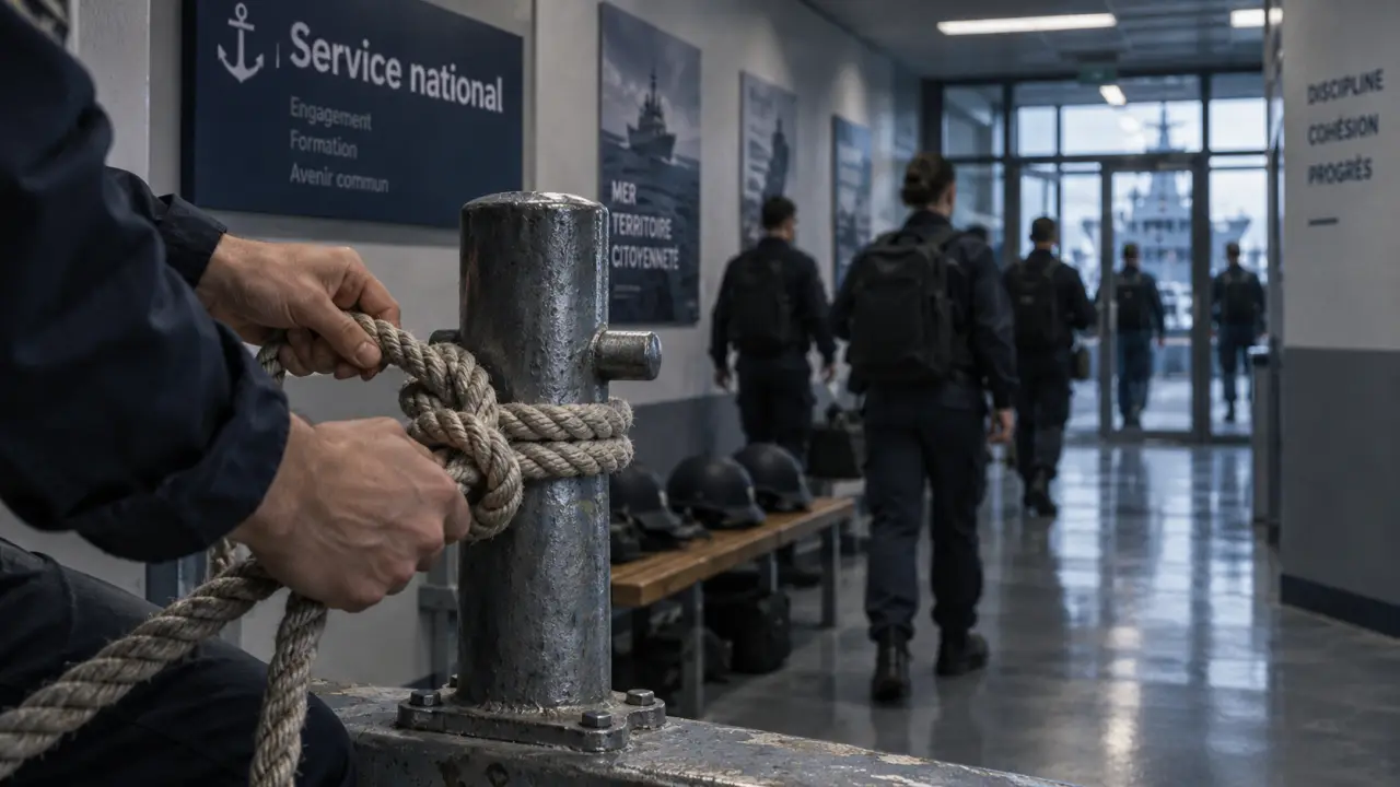 Les premiers jeunes du service national font leurs débuts à la base navale de Brest
