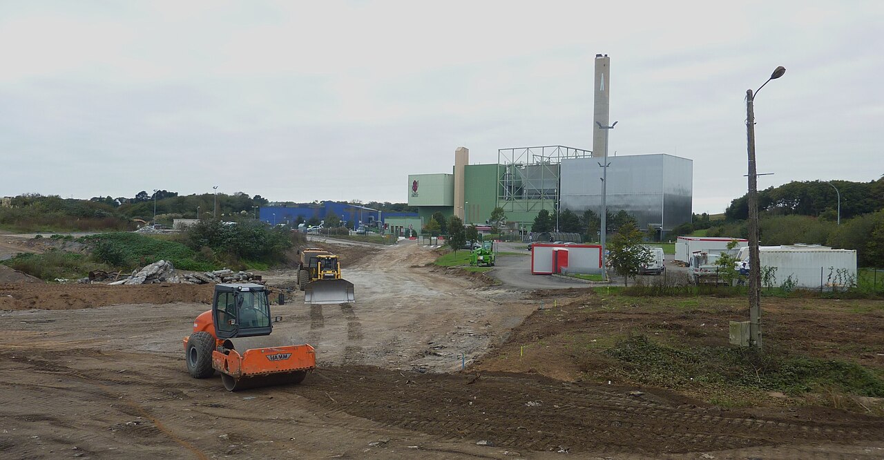 L’usine d’incinération du Spernot. Vue du secteur, distincte de la déchèterie de dépôt des particuliers.