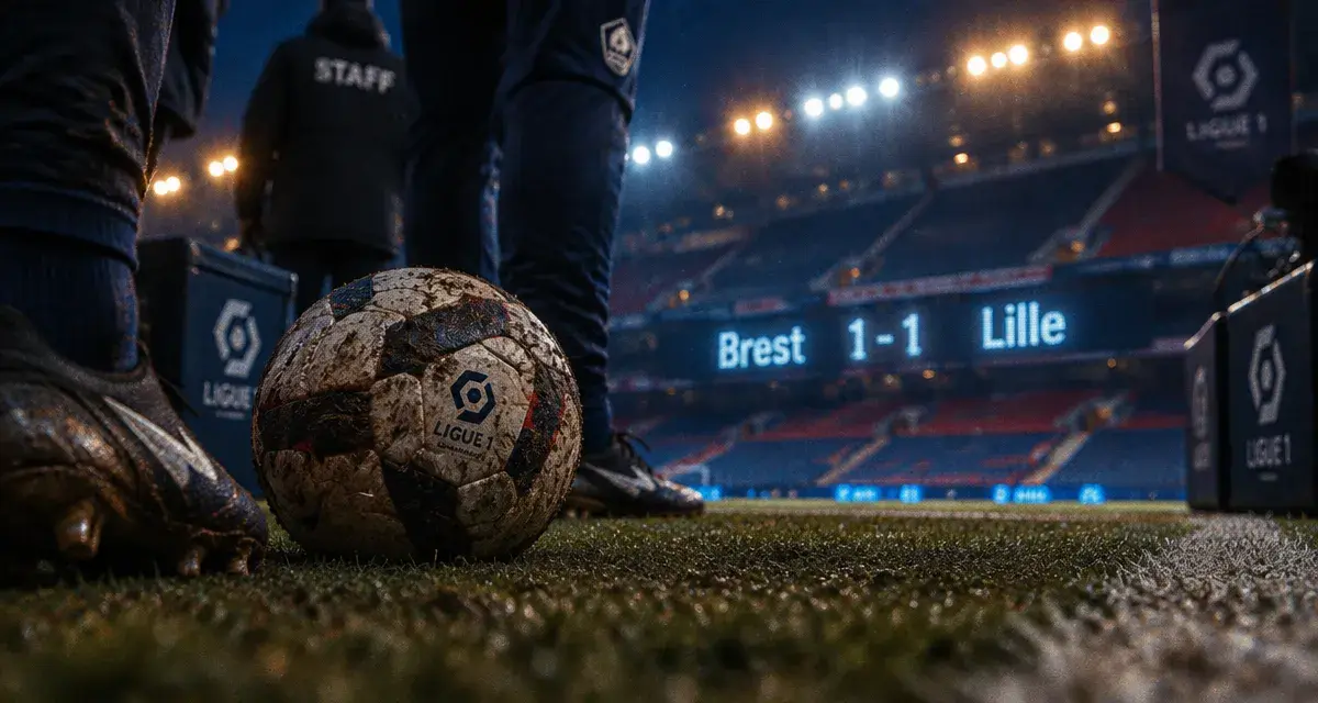 Le Stade Brestois ramène un point de Lille et reste 10e de Ligue 1
