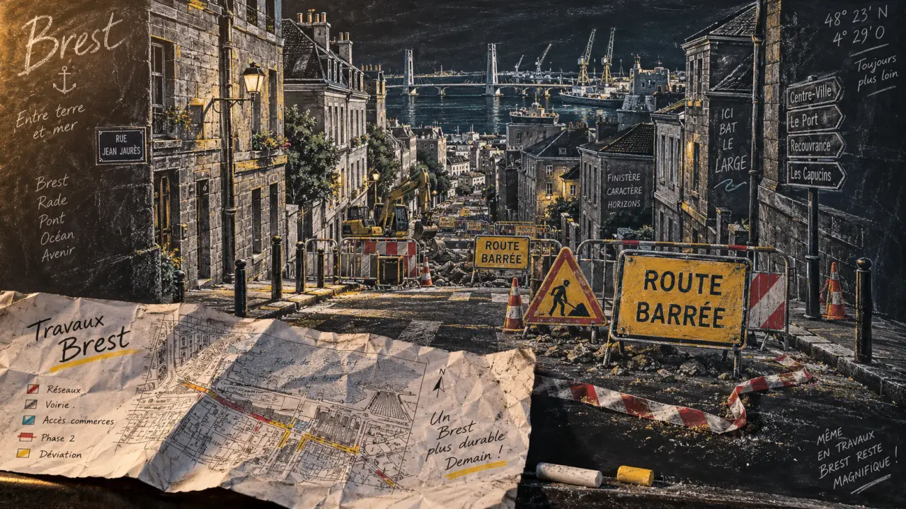 Travaux à Brest : les rues à éviter cette semaine du 7 au 13 septembre
