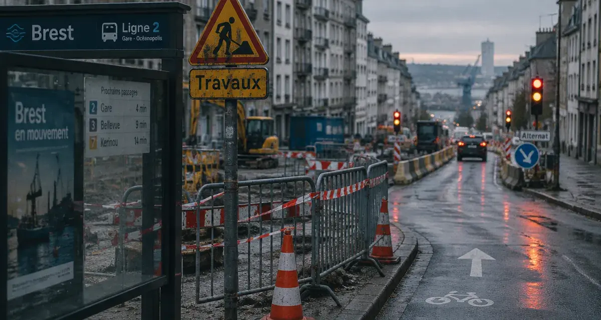 Travaux à Brest : les rues perturbées du 19 au 25 octobre