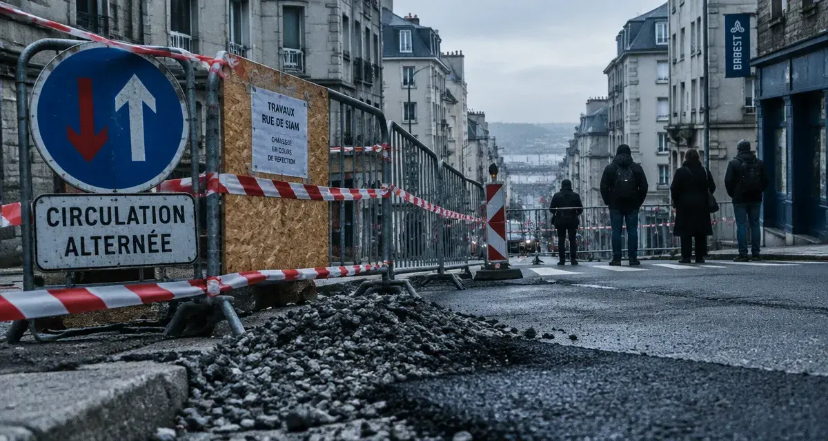 Travaux à Brest : les rues perturbées jusqu’au 4 septembre